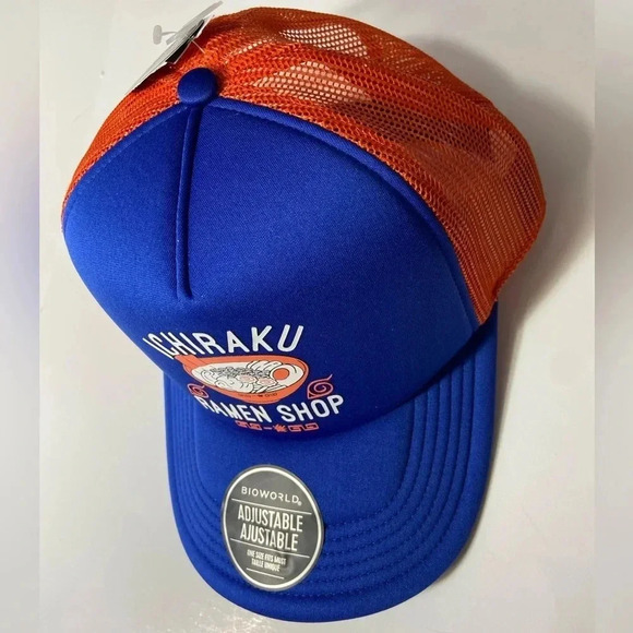 Naruto - Shippuden Collection - Ichiraku Ramen Shop Hat - Blue & Orange - OSFM - Picture 6 of 11